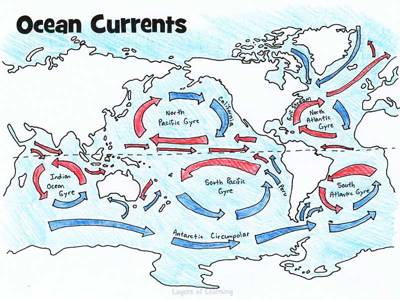 currents ocean layers learning floor earth map warm labeled types current colored bottle major cold science coriolis blue grade school