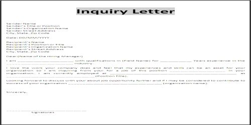 Importance of Business Status Inquiry Letter - QS Study