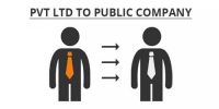 Procedure for conversion of a private company to public company