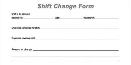 Shift Change Request Letter From Employee QS Study