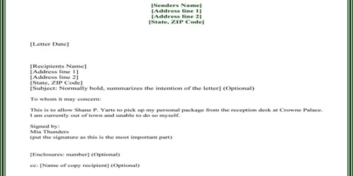 Sample authorization letter to collect passport on my behalf Sample authorization letter to collect passport on my behalf
