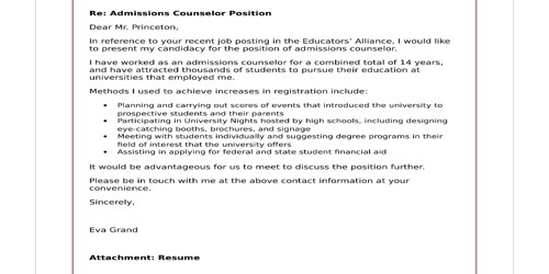 Cover Letter For Admissions Counselor from www.qsstudy.com