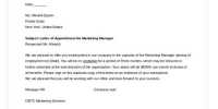 Job Offer Letter for Sales Executive